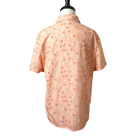 Sara Morgan snap button down shirt sleeve shirt w/front pocket. - Picture 3 of 10